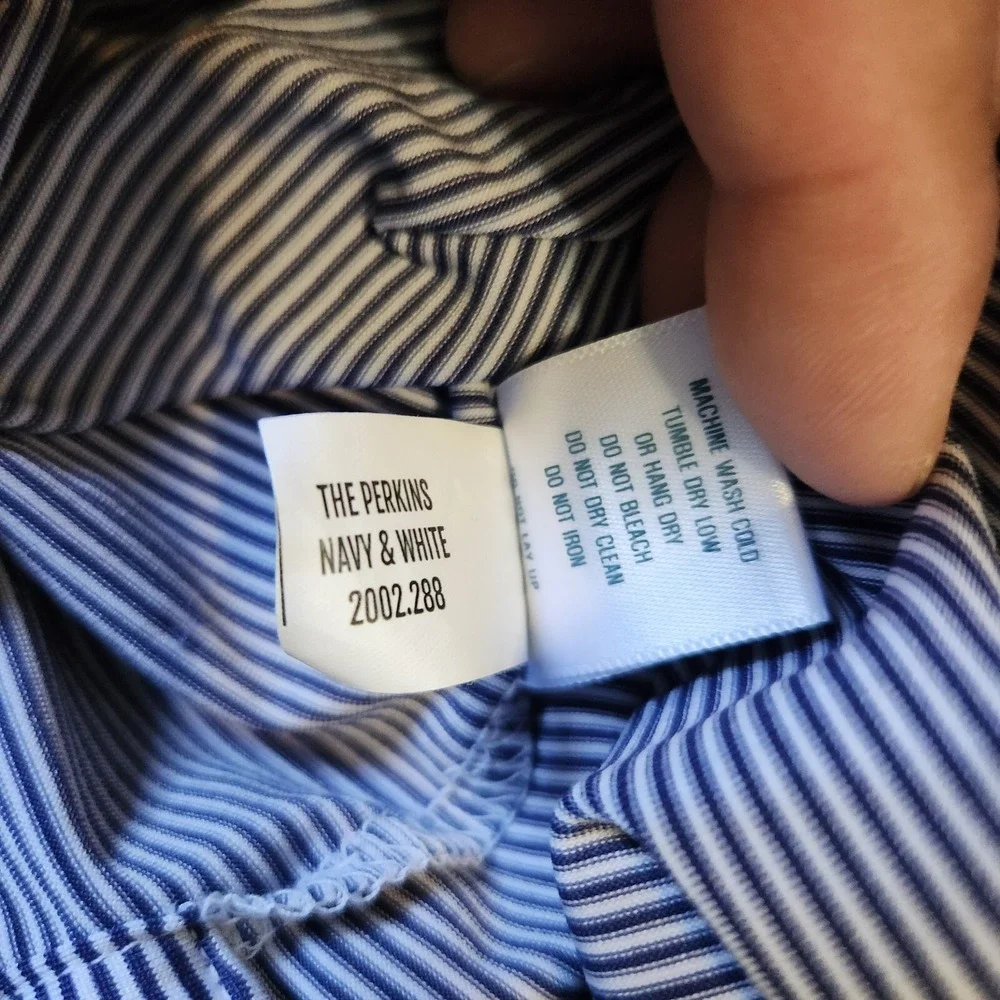 Holderness Bourne The Perkins Navy And White Men's Polo Shirt Size Xxl - Picture 6 of 7